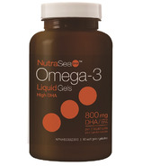 NutriSea Gélules d'oméga-3 et DHA 2 fois plus concentrées
