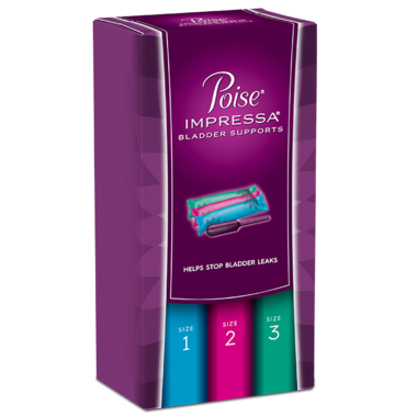 Poise Impressa Incontinence Bladder Supports for Bladder Control, Size 3,  21 Count