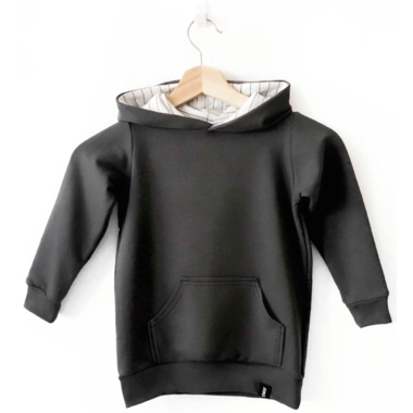 Today\'s Modern Bebe Child Hooded Sweater Charcoal Today\'s Modern Bebe Child Hooded Sweater Charcoal