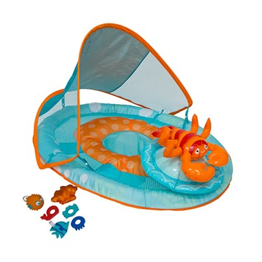 Buy SwimWays Baby Spring Float Activity Center with Canopy Lobster