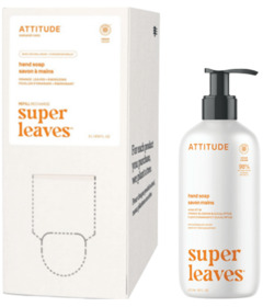 ATTITUDE Super Leaves Natural Hand Soap Orange Blossom & Eucalyptus Bundle