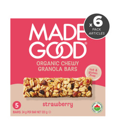 image of MadeGood Organic Chewy Granola Bars Strawberry Bundle with sku:169208