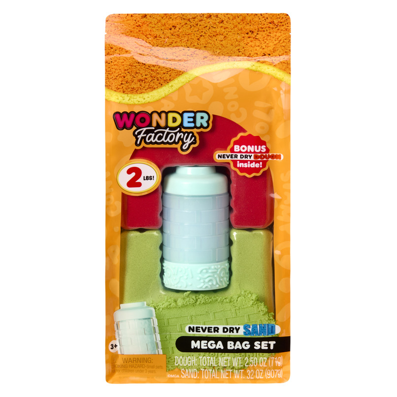 Buy Wonder Factory Never Dry Sand and Dough Mega Bag Set Red