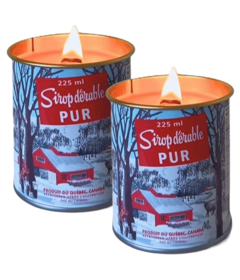 Seracon Mini Maple Syrup Candle with Wood Wick Bundle