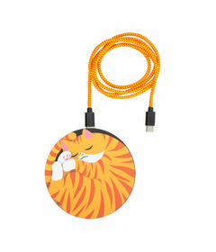 Kikkerland Sleepy Cat Wireless Charger