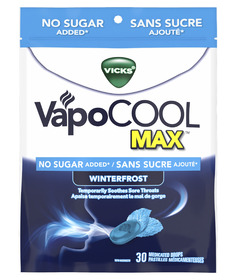 Vicks VapoCool Sugarfree Drops Winterfrost