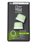 Dove Men+Care Ultimate Fresh Feel 0% Aluminum Refillable Deodorant Kit 
