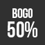 Bogo 50% off