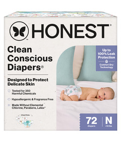 The Honest Company Club Box Diapers Above it All and All the Alpacas