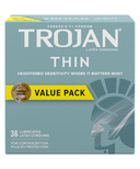 Trojan Thin Lubricated Condoms en latex