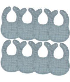 Comfy Cubs Muslin Bibs Pack Pacific Blue