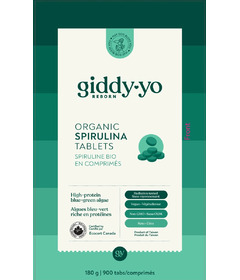 Giddy Yo Comprimés de spiruline biologique