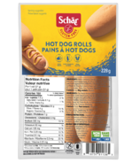 Rouleaux à hot-dogs sans gluten de Schar