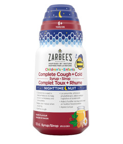 Zarbee's Children's Nighttime Complete Cough + Cold Syrup Grape
