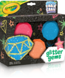 Craie pour trottoir Crayola Glitter Gems