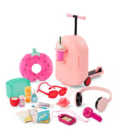 Our Generation Packed for Adventures Luggage-Scooter and Accessories