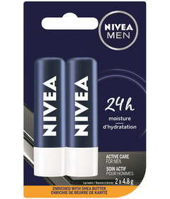 Nivea Active Care For Men Lip Balm Duo