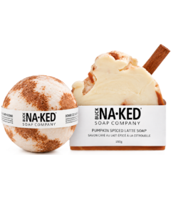 Buck Naked Soap & Bath Bomb Duo Pumpkin Spice Latte