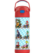 Thermos FUNtainer Water Bottle with Spout and Locking Lid Mario Kart