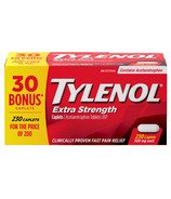 Tylenol Extra Strength Caplets 500mg Acetaminophen