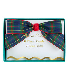 Meri Meri Place Cards Plaid