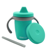 bbluv Kup Convertible Silicone Sippy Cup Aqua