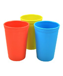 Re-Play Drinking Cups Primary Red, Yellow and Sky Blue