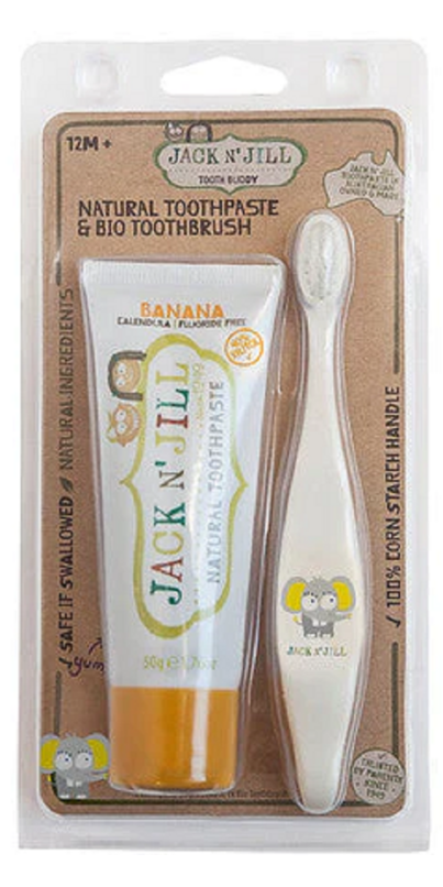 Jack N' Jill Tooth Buddy Pack - Banana/Ellie Jack N' Jill Tooth Buddy Pack - Banana/Ellie