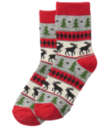 Little Blue House By Hatley Kids Crew Sock Elk Fair Isle
