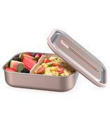 Bentgo Stainless Leakproof Lunchbox with Removable Divider Rose Gold