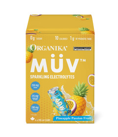 Organika Sparkling Electrolytes Pineapple Passion Fruit