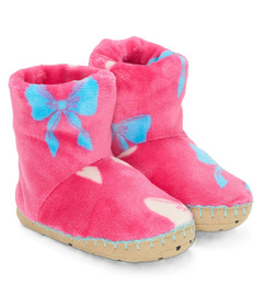 Hatley Big Bows Fleece Slippers