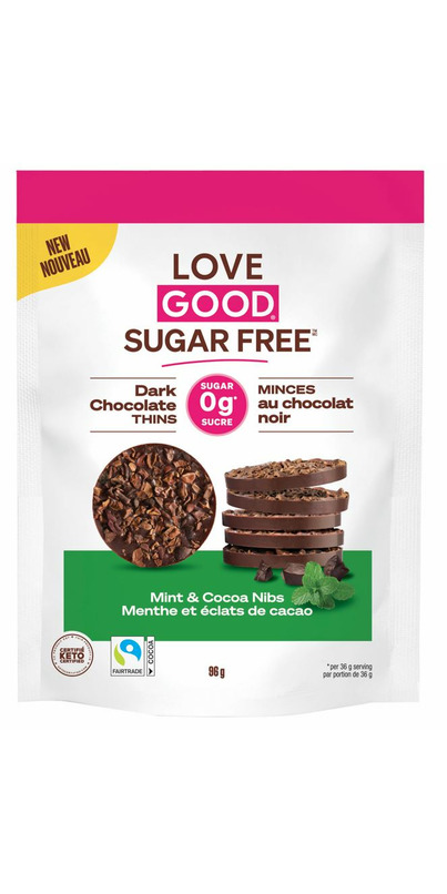 Buy Love Good Fats Dark Chocolate Thins with Mint & Cocoa Nibs at Well ...