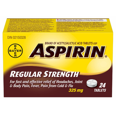 Aspirin 325mg Regular Strength Tablets Small Bottle Aspirin 325mg Regular Strength Tablets Small Bottle