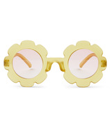 Rise Little Earthling Flower Sunglasses Tan Translucent Yellow