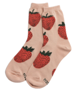 BAGGU Crew Sock Strawberry