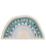 Set de table arc-en-ciel en silicone Earth Baby Outfitters, alphabet sauge