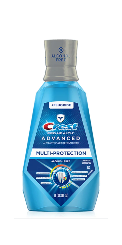 crest gum and bacteria guard mouthwash