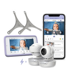 Hubble Connected Nursery Pal Dual Vision Deluxe Baby Monitor