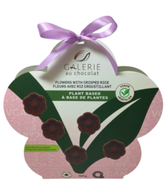 Galerie au Chocolat Vegan Chocolate Crispy Flowers