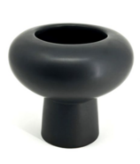 Vase de champignons vivants naturels Noir