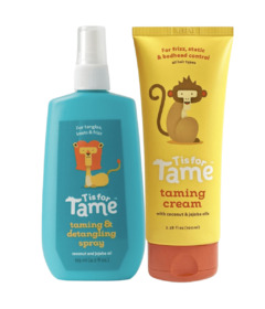 image of T is for Tame 2-in-1 Hair Taming Kit with Cream and Detangling Spray Kit with sku:331684