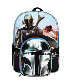 Bioworld Star Wars The Mandalorian Grogu Baby Yoda Backpack Lunch Set