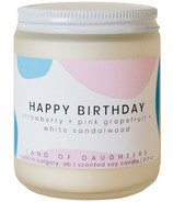 Land of Daughters Candle Happy Birthday