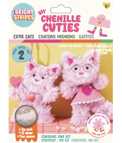 Bright Stripes DIY Chenille Cuties Cutie Cats