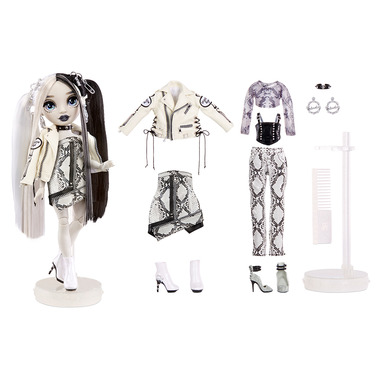 Buy Rainbow High Top Secret Grayscale Fashion Doll Heather Grayson at ...
