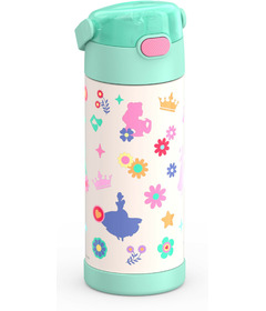 Thermos Stainless Steel FUNtainer Water Bottle with Straw Princess