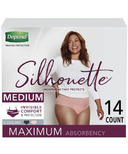 Depend Silhouette Incontinence Underwear for Women Max Absorbency Medium 