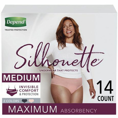 Buy Depend Silhouette Incontinence Underwear for Women Max Absorbency  Medium at