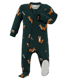 ZippyJamz Footed Bamboo Sleeper Outfoxed
